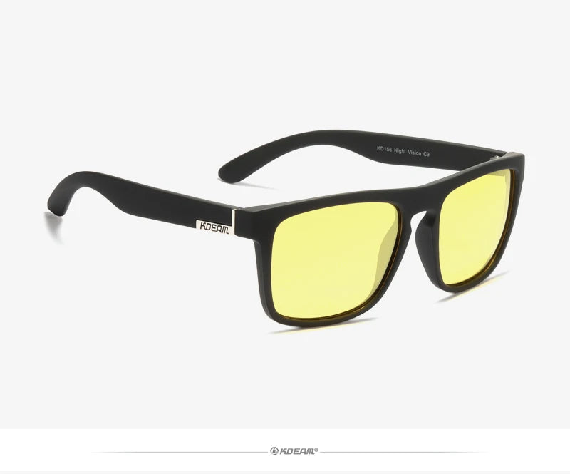 Óculos de sol KDEAM, óculos polarizado, design clássico, espelhados e com caixa de marca CE