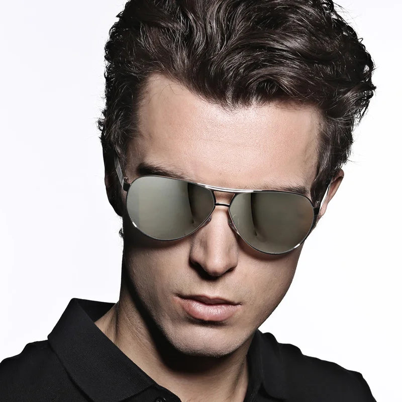 Óculos de sol polarizados com revestimento UV400, para dirigir, espelhados, óculos de sol para homens e mulheres.