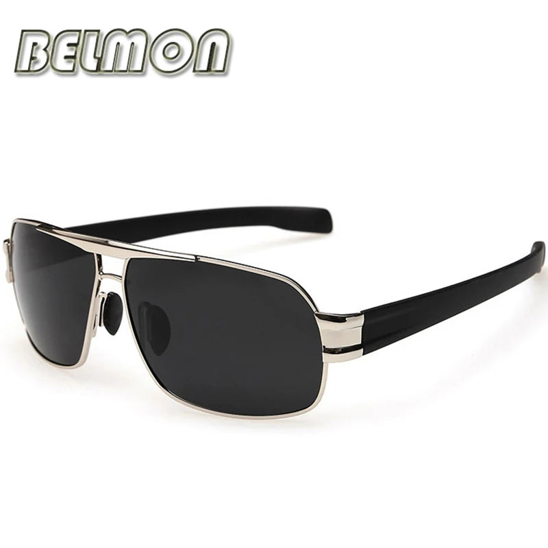 Óculos de sol polarizados para homens, óculos de grife de luxo ideal para dirigir, clássico, com proteção UV400 RS125