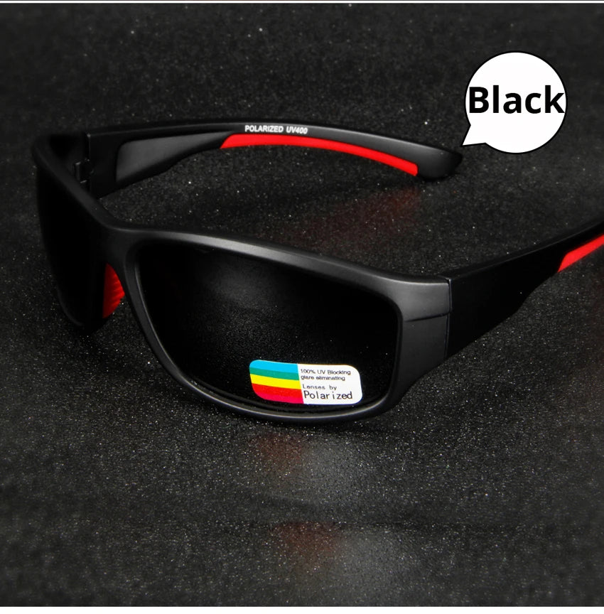 Óculos de sol polarizados para pesca, caminhada, ciclismo, pescador, proteção UV400, masculino, QUESHARK