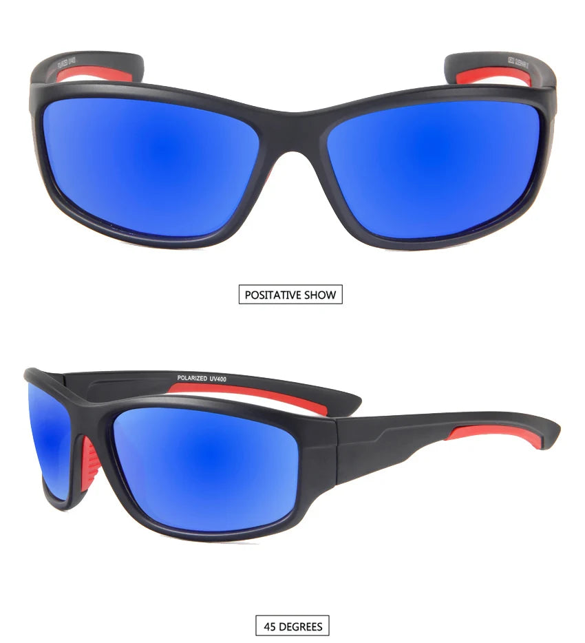 Óculos de sol polarizados para pesca, caminhada, ciclismo, pescador, proteção UV400, masculino, QUESHARK