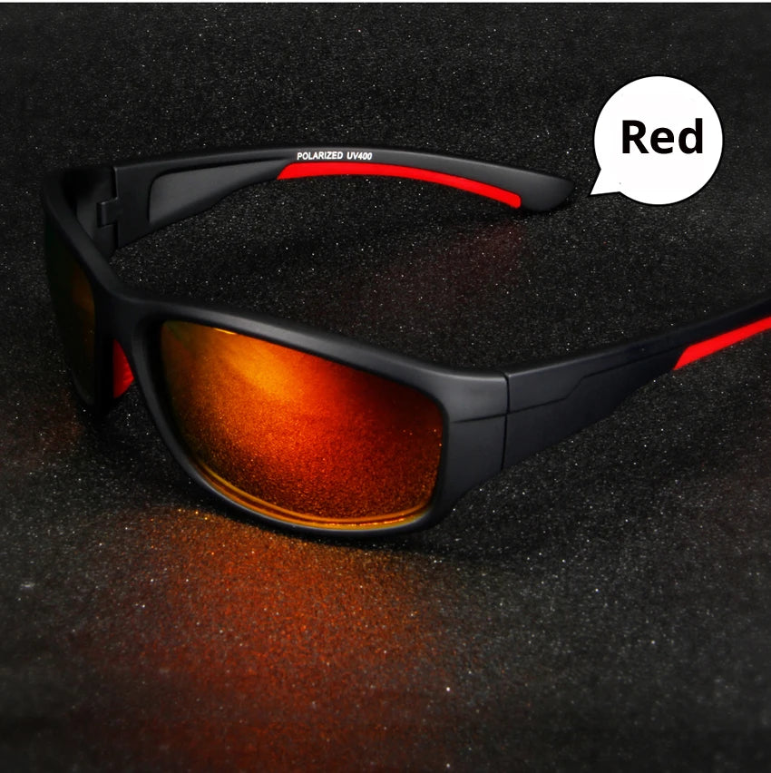 Óculos de sol polarizados para pesca, caminhada, ciclismo, pescador, proteção UV400, masculino, QUESHARK