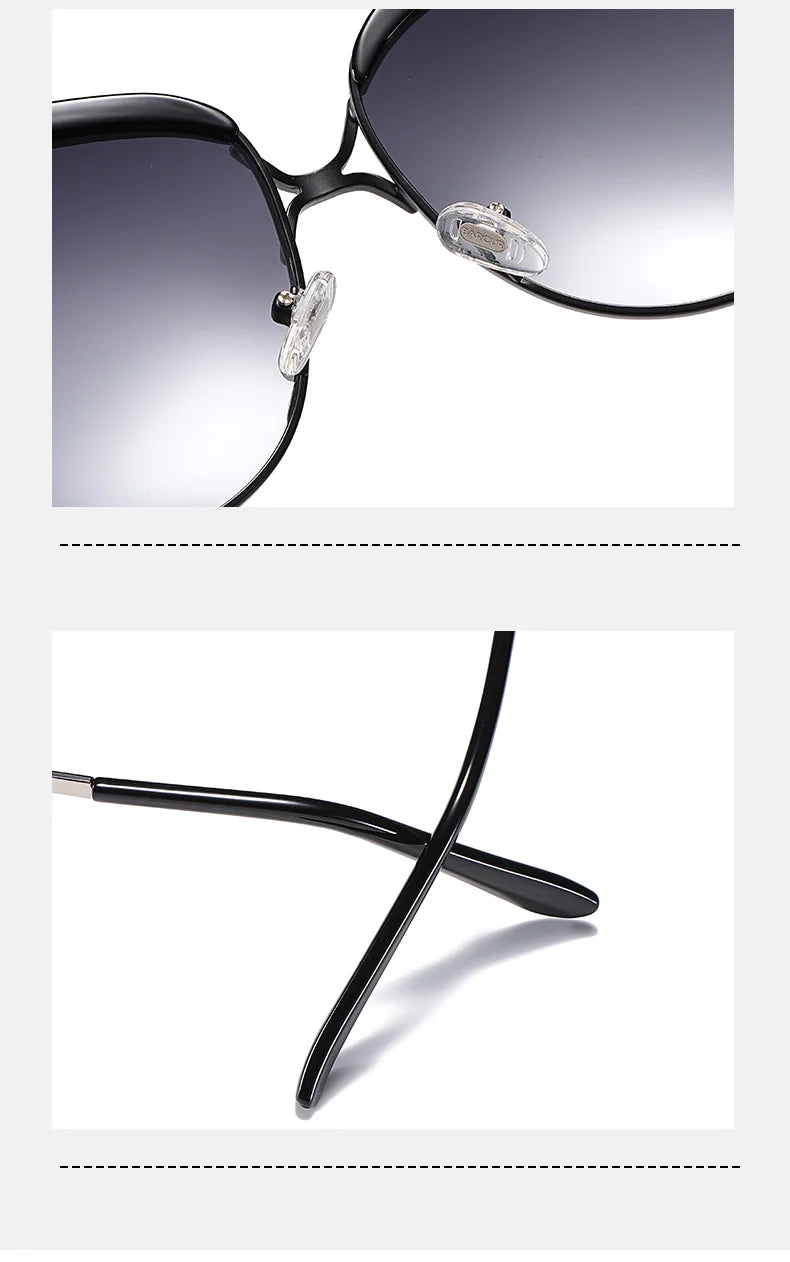Óculos de sol femininos polarizados BARCUR, lentes degradê, redondos, quadrados, óculos Lunette De Soleil Femme.