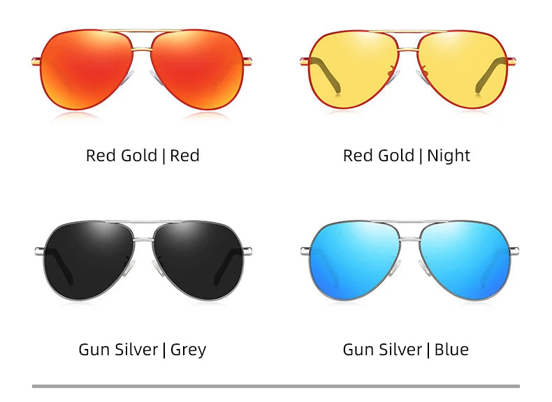 Óculos de sol unissex estilo moderno BARCUR, polarizados, proteção UV400, óculos para dirigir