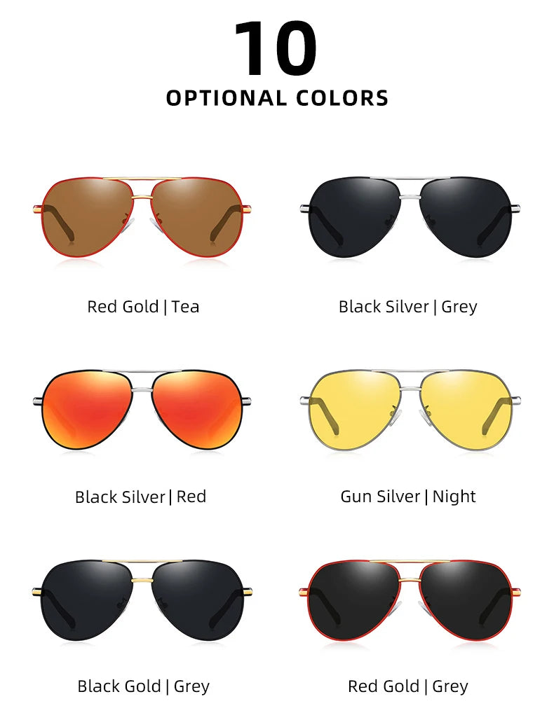 Óculos de sol unissex estilo moderno BARCUR, polarizados, proteção UV400, óculos para dirigir
