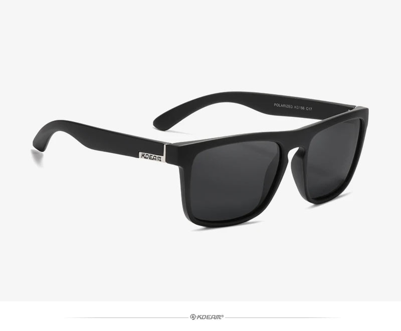 Óculos de sol KDEAM, óculos polarizado, design clássico, espelhados e com caixa de marca CE