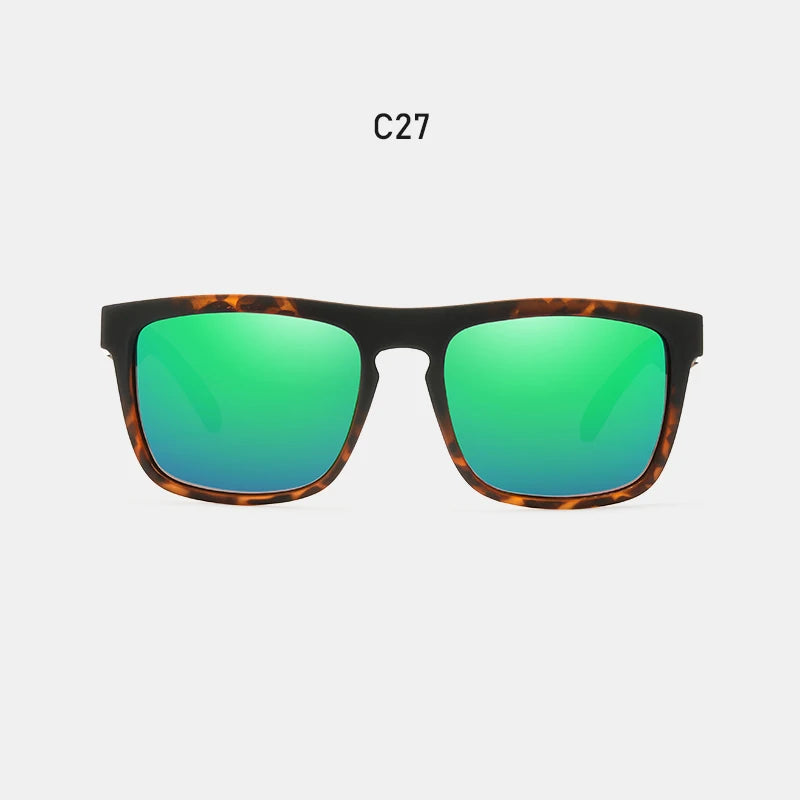 Óculos de sol KDEAM, óculos polarizado, design clássico, espelhados e com caixa de marca CE