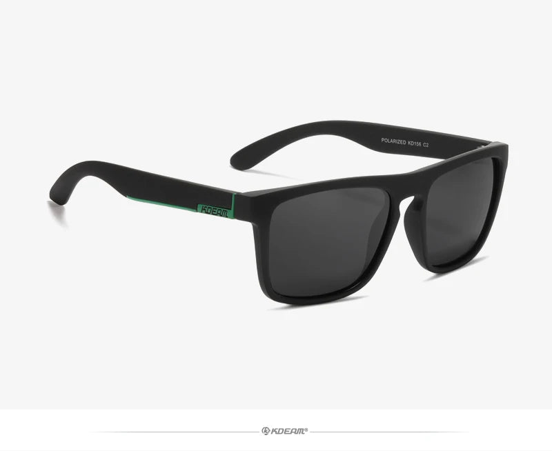Óculos de sol KDEAM, óculos polarizado, design clássico, espelhados e com caixa de marca CE