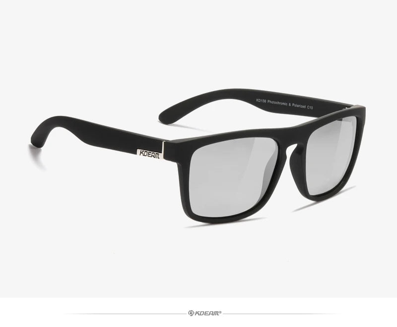 Óculos de sol KDEAM, óculos polarizado, design clássico, espelhados e com caixa de marca CE