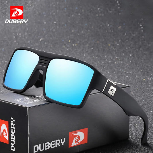 Óculos de sol polarizados DUBERY, óculos de sol retrô masculinos, coloridos, de marca da moda, luxuosos, espelhados, 729