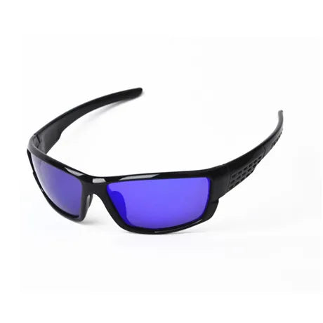 Óculos de sol esportivos de armação preta; Lentes polarizadas; Unissex; Designers de marcas; Óculos de sol para dirigir, pescar e prática de esportes; UV400.
