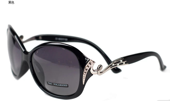 Óculos de sol feminino DANKEYISI, óculos com proteção UV400, polarizado da moda com strass.