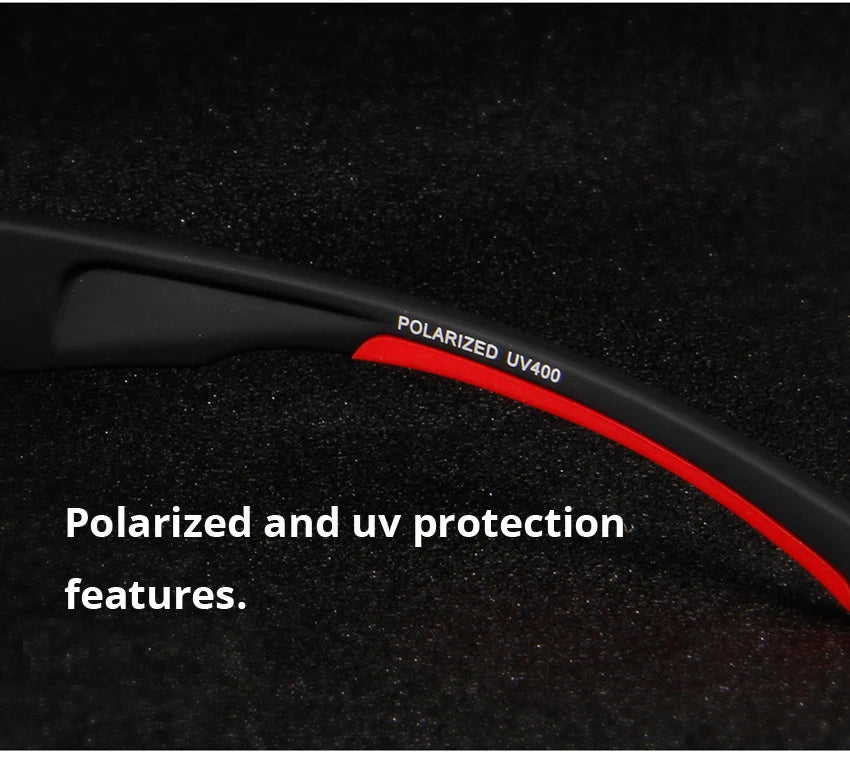 Óculos de sol polarizados para pesca, caminhada, ciclismo, pescador, proteção UV400, masculino, QUESHARK
