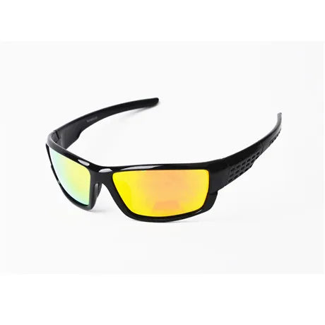 Óculos de sol esportivos de armação preta; Lentes polarizadas; Unissex; Designers de marcas; Óculos de sol para dirigir, pescar e prática de esportes; UV400.