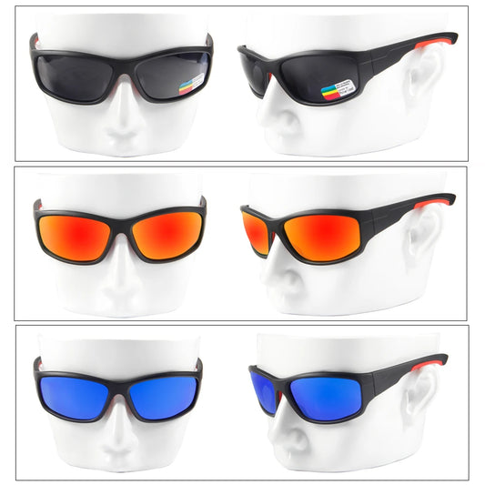 Óculos de sol polarizados para pesca, caminhada, ciclismo, pescador, proteção UV400, masculino, QUESHARK