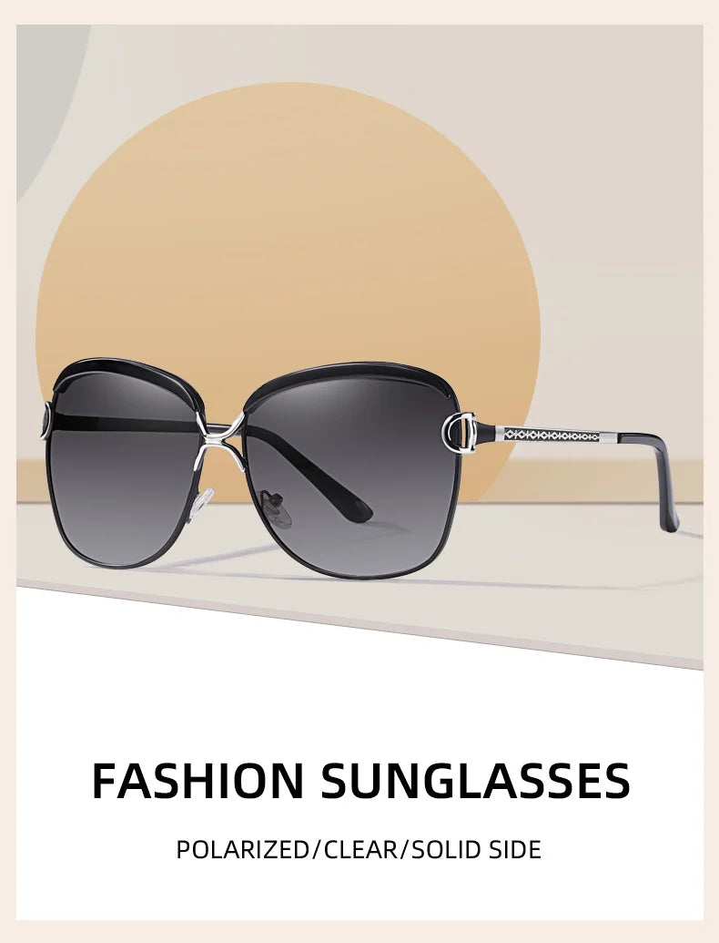 Óculos de sol femininos polarizados BARCUR, lentes degradê, redondos, quadrados, óculos Lunette De Soleil Femme.