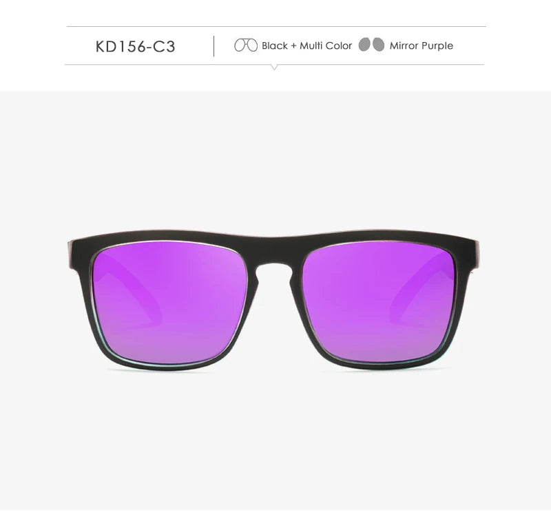 Óculos de sol KDEAM, óculos polarizado, design clássico, espelhados e com caixa de marca CE